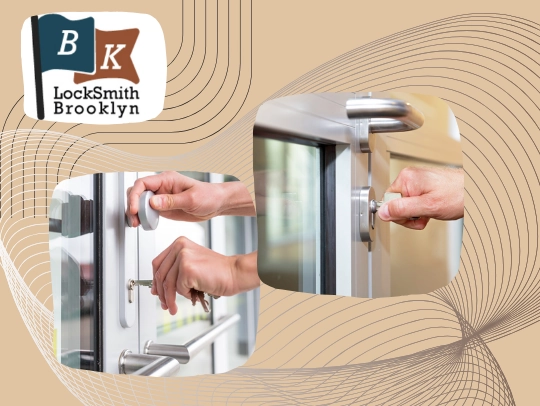 Storefront lock repair service in Downtown Brooklyn